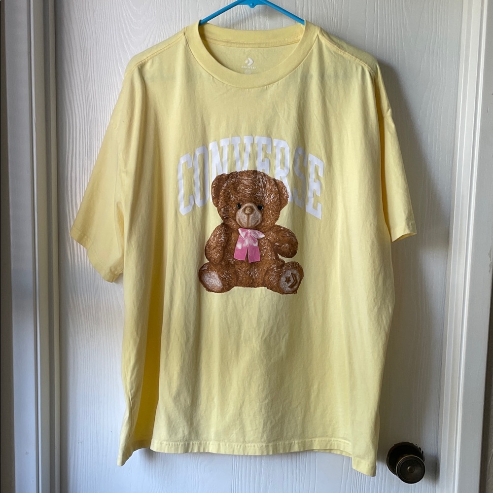 Converse Oversized Yellow Teddy Bear T-Shirt